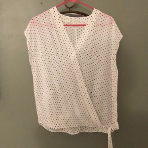 Polk-a-Dot Blouse with tie